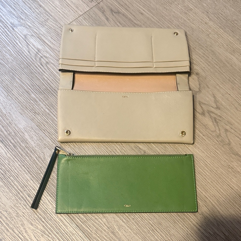 Chic Chloe Cream and Green Women's Bag
